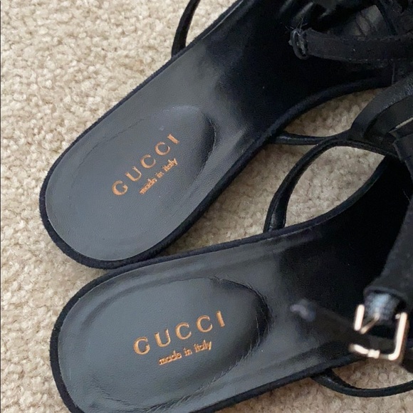 Gucci suede fringe sandals 6 - Picture 8 of 10
